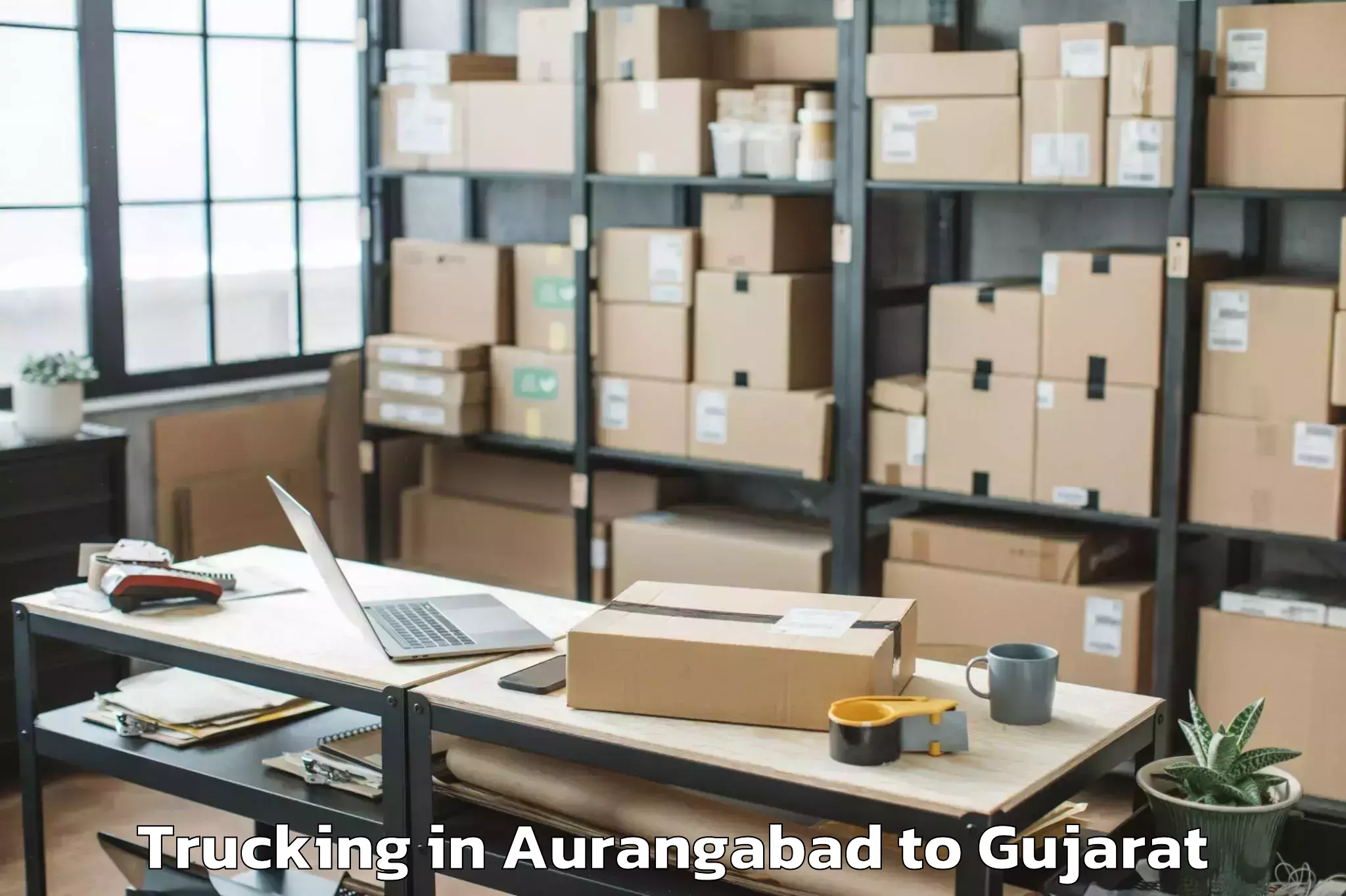 Top Aurangabad to Bhiloda Trucking Available